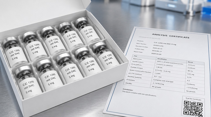 Qualitäts-Checkliste für CJC 1295 mit DAC