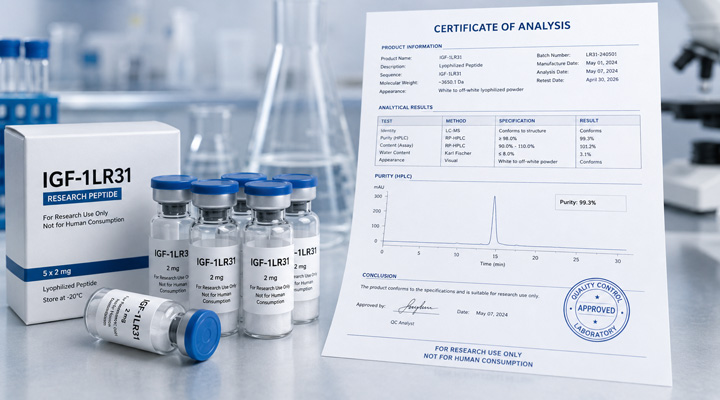Unabhängige Labortests von IGF-1LR31